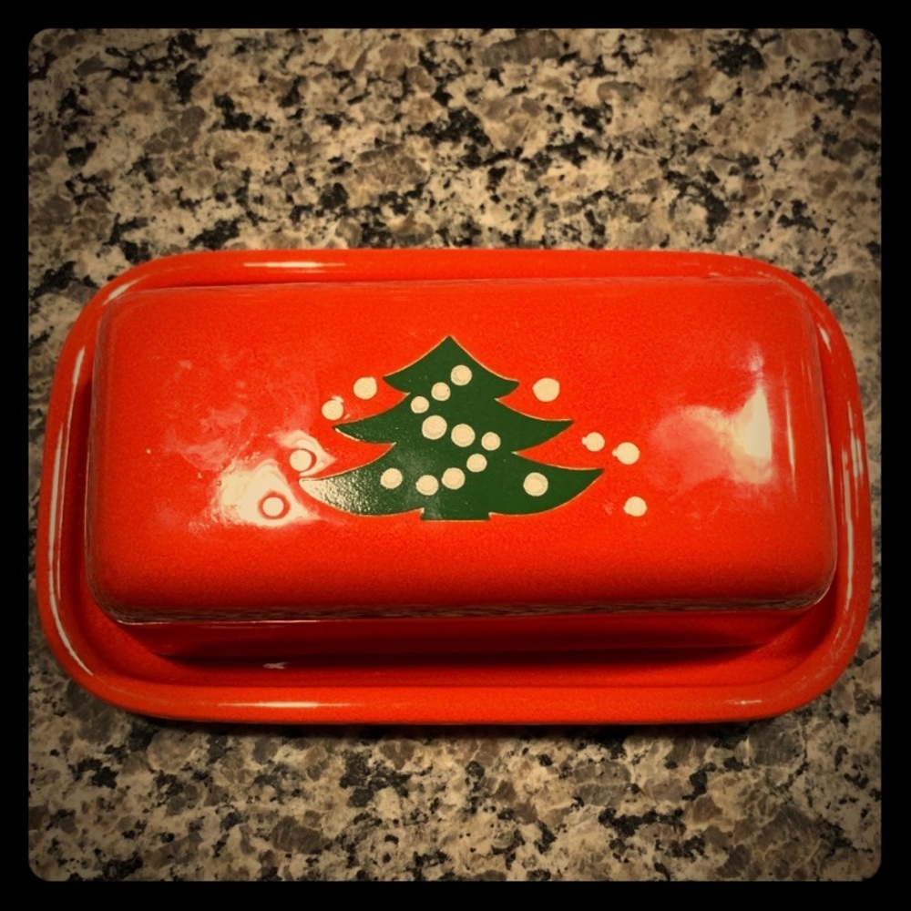 Vintage waechtersbach butter dish
